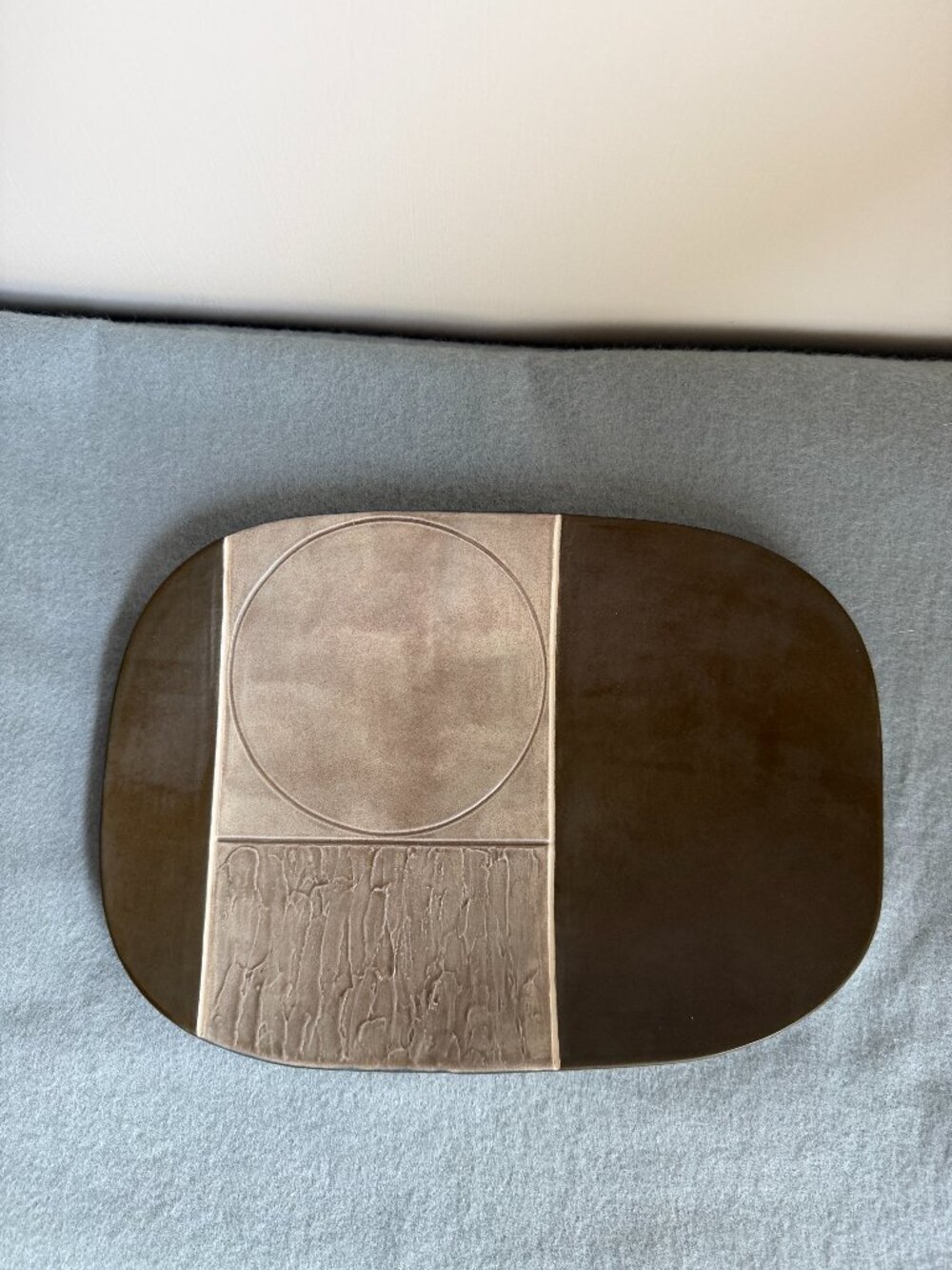 Ruth Hyndman Studio Pottery Large Ceramic Serving Platter